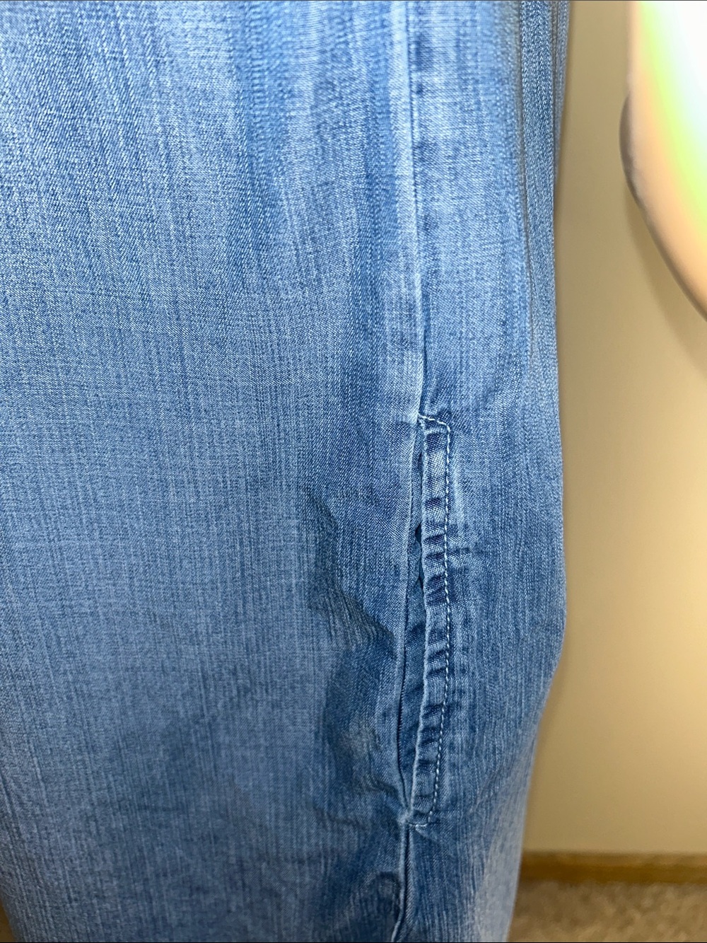Velvet Heart Blue Denim Button-Front Midi Shirt Dress - Picture 7 of 12